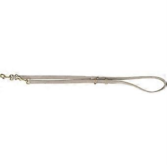 Trixie Dog Leash Leather Light Gray L-XL 200x2.5 cm