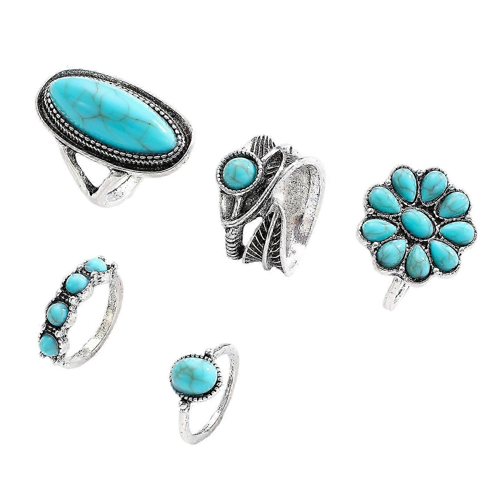 Western Style Ring Set  Detailed Craftsmanship  compatible with Gift & Collection