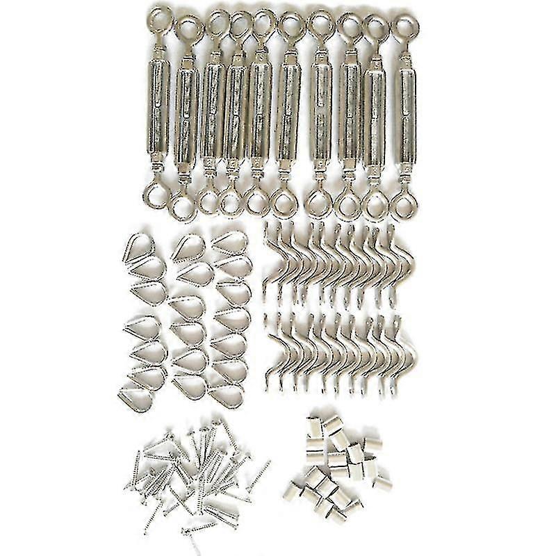 110pcs Storage Hooks, Turbbuckle Kit