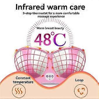 Smart Electric Breast Massager Rechargeable USB Bra with Multi-Functional Massage Function Silver&Gr