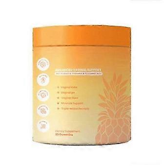 PineappleFlora Gummies 60 Counts Nutrition Gels & Chews Feel Confidnet & Fresh Every Day - Yellow -