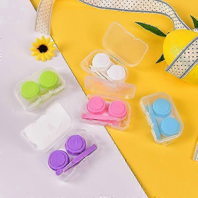 Mini Transparent Portable Contact Lens Case Storage Box Holder Container