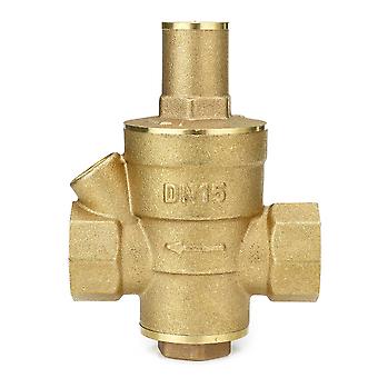 Régulateur Pression Eau DN15 Laiton - Réducteur Réglable Avec Jauge - 0.05-0.8 MPa