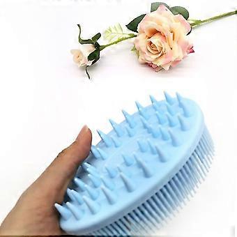 Dww - Een roze en blauwe babyshampoo-badborstel, 125 mm x 80 mm x 45 mm shampooborstel