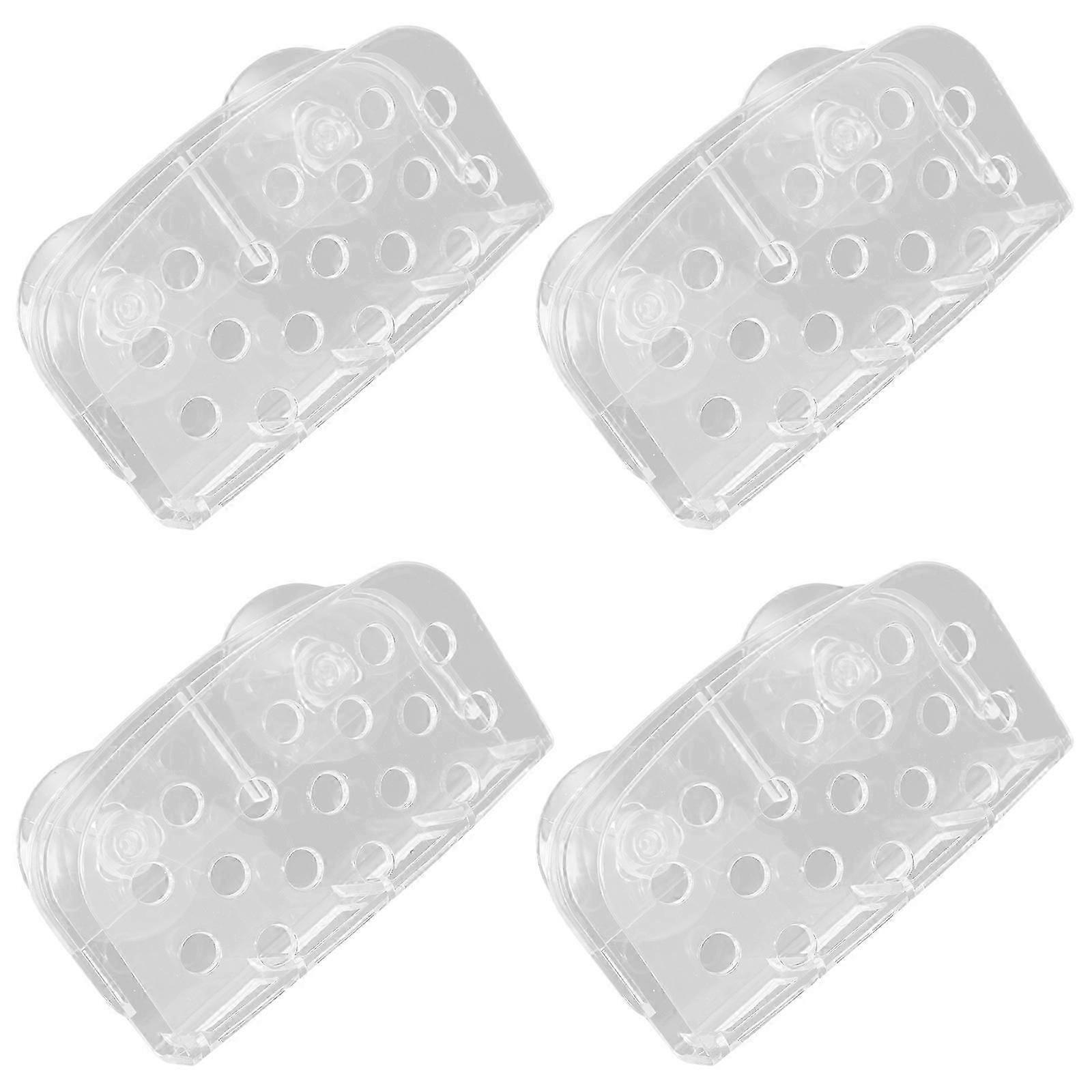4Pcs Plastic Sink Suction Sponge Holder Organizer for Kitchen