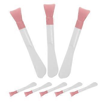 Face Mask Brush Silicone Dual-Ended Tool for Applying 8Pcs Mud Mask