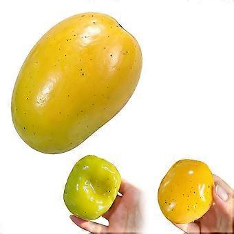 Color-changing Mango Squeeze Toy ASMR Crackle Sound TPR Material Stress Relief