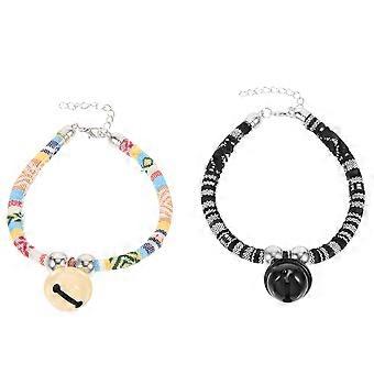 Ethnic Cat Collar Adjustable Necklaces for Pets 2Pcs Dog Puppy Accessories