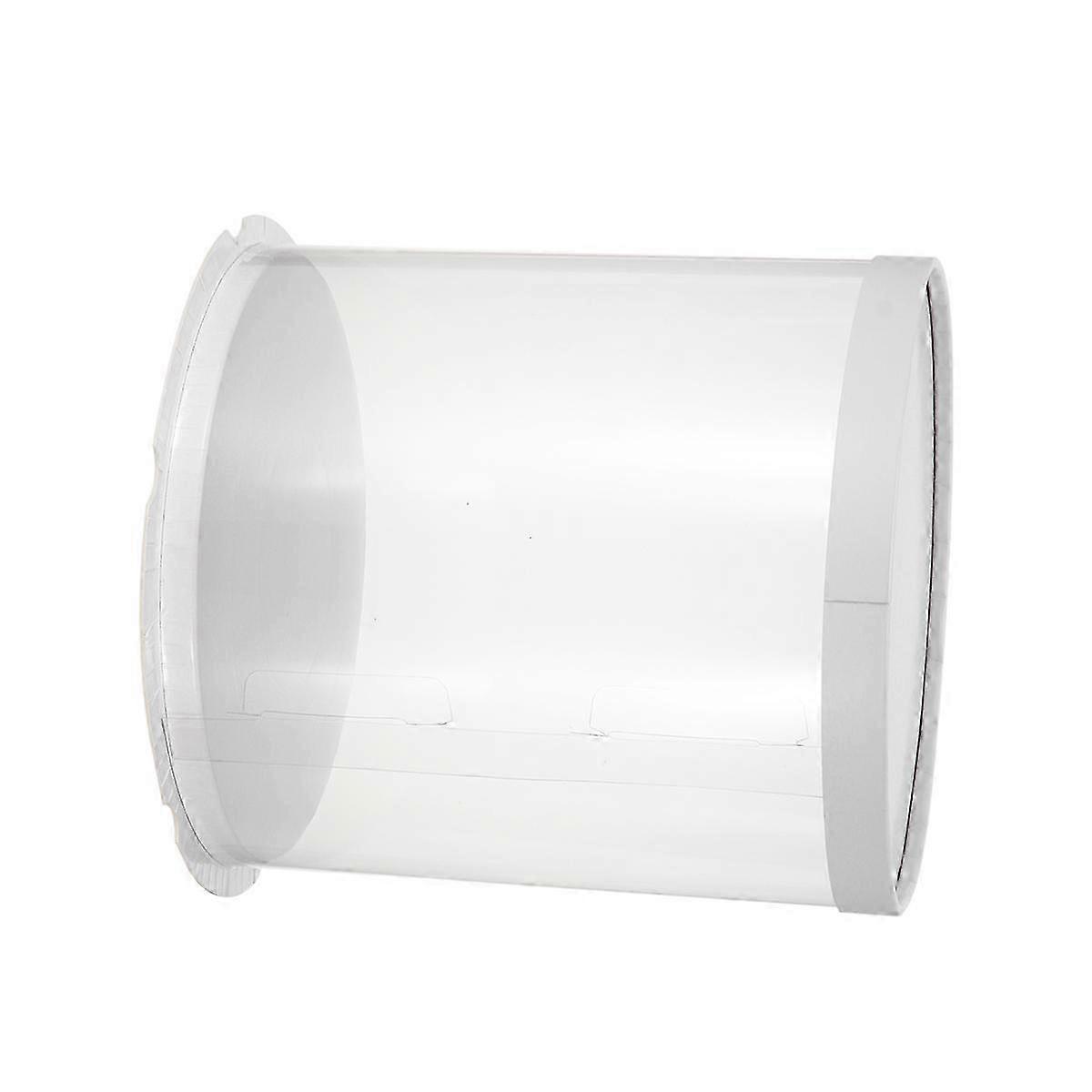Cake Box Transparent Plastic compatible with Cake Storage White Double Layer 6Inch