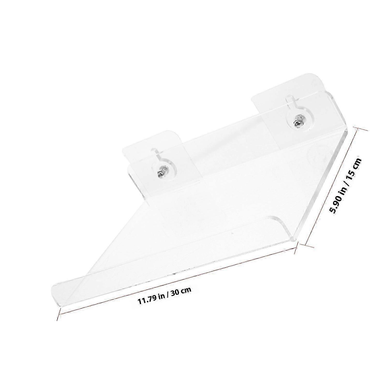 Acrylic Floating Wall Mount Storage Shelf for Bathroom Kitchen 1 Set