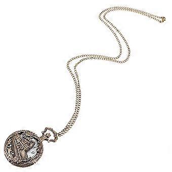Vintage zakhorloge quartz beweging zakhorloge Arabische cijfers zakhorloge met ketting