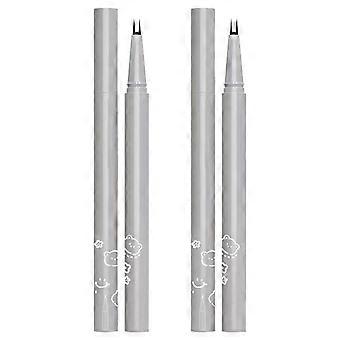 Lower Lash Eyeliner Pencil Set, Dual Tip Waterproof Anti-Smudge, Long-Lasting 2pcs