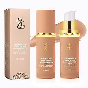 Farbverändernde Foundation für reife Haut, 4-in-1 wasserfester Concealer mit Lichtschutzfaktor und Feuchtigkeitspflege