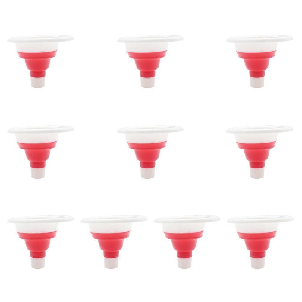 Silicone Foldable Funnel for Liquid Transferring 10Pcs Kitchen Tool