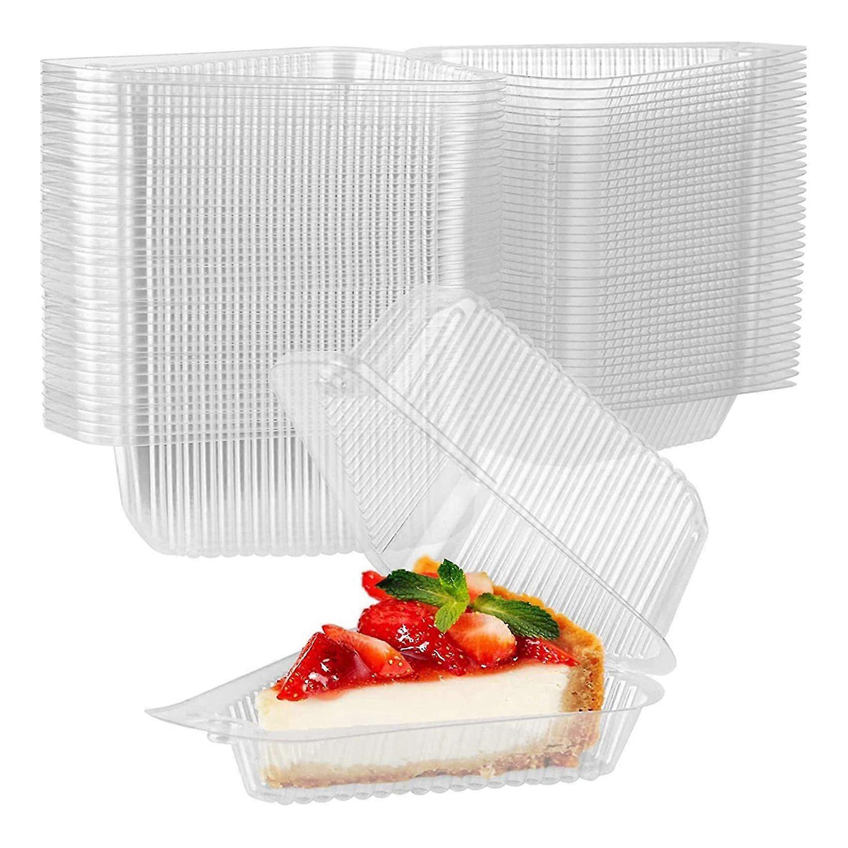 300Pcs Triangle Cheesecake Boxes Slice Cake Box Triangle Pie Holders Cake Boxes compatible with Bakery Party Wedding