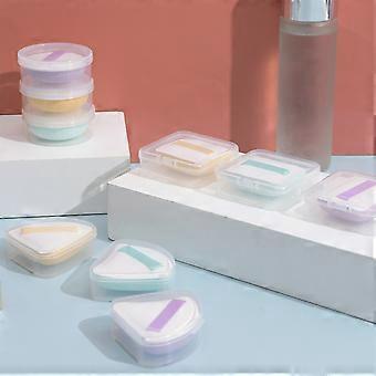 Transparent Cosmetic Sponge Box Makeup Sponge Holder for Home 10Pcs