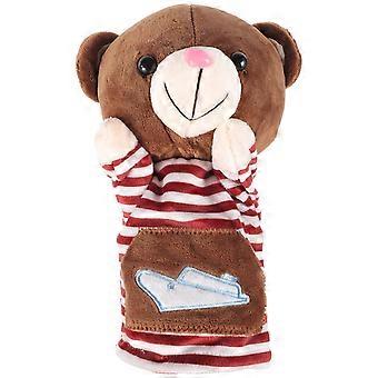 Animal Hand Puppet Plush Bear Stuffed Toy for Kids Playing