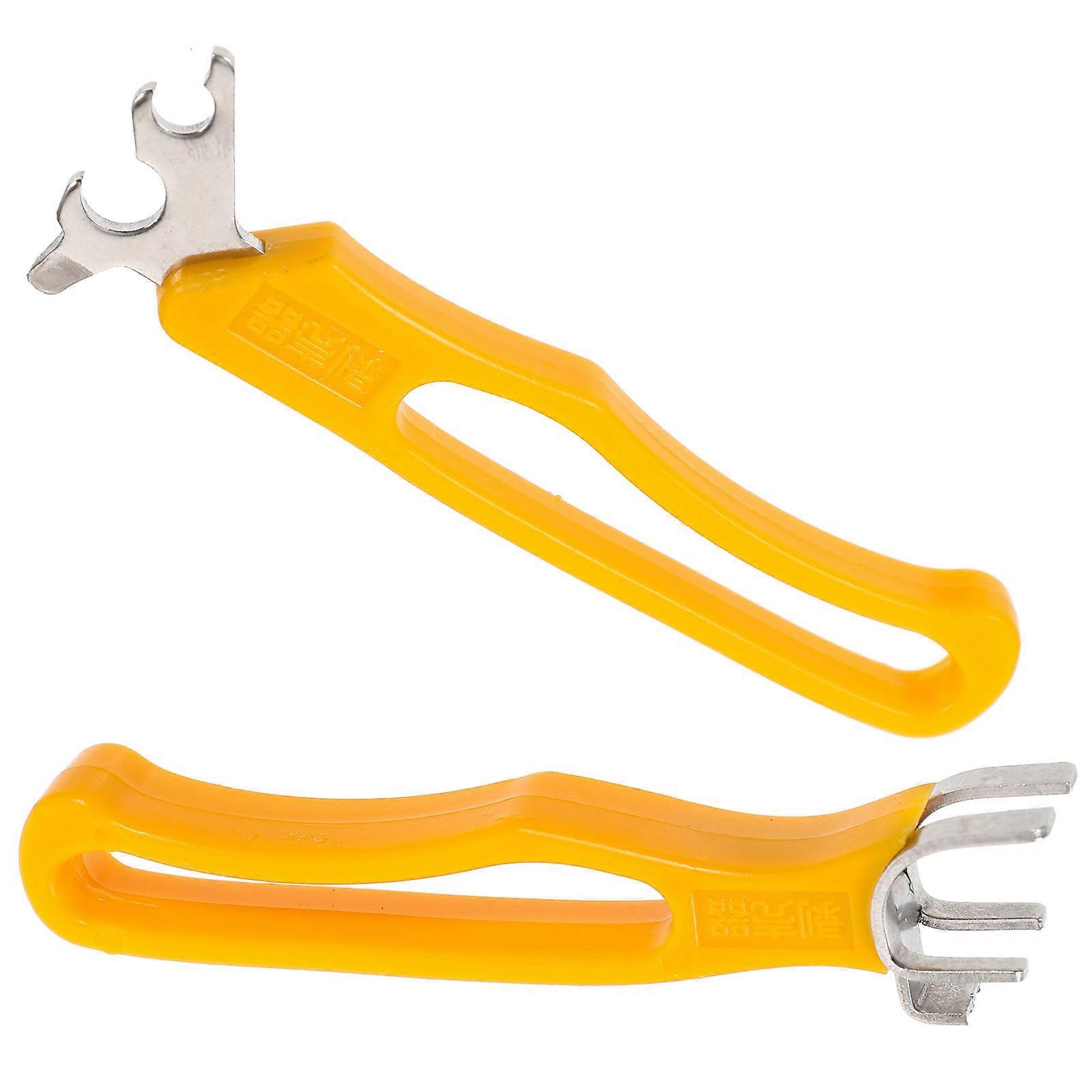 2pcs Macadamia Walnut Clip Multifunctional Nut Shell Opening Tools (Orange)
