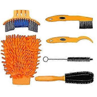 Bicycle Tools Bicycle Chain Cleaning Brush Six Piece Set