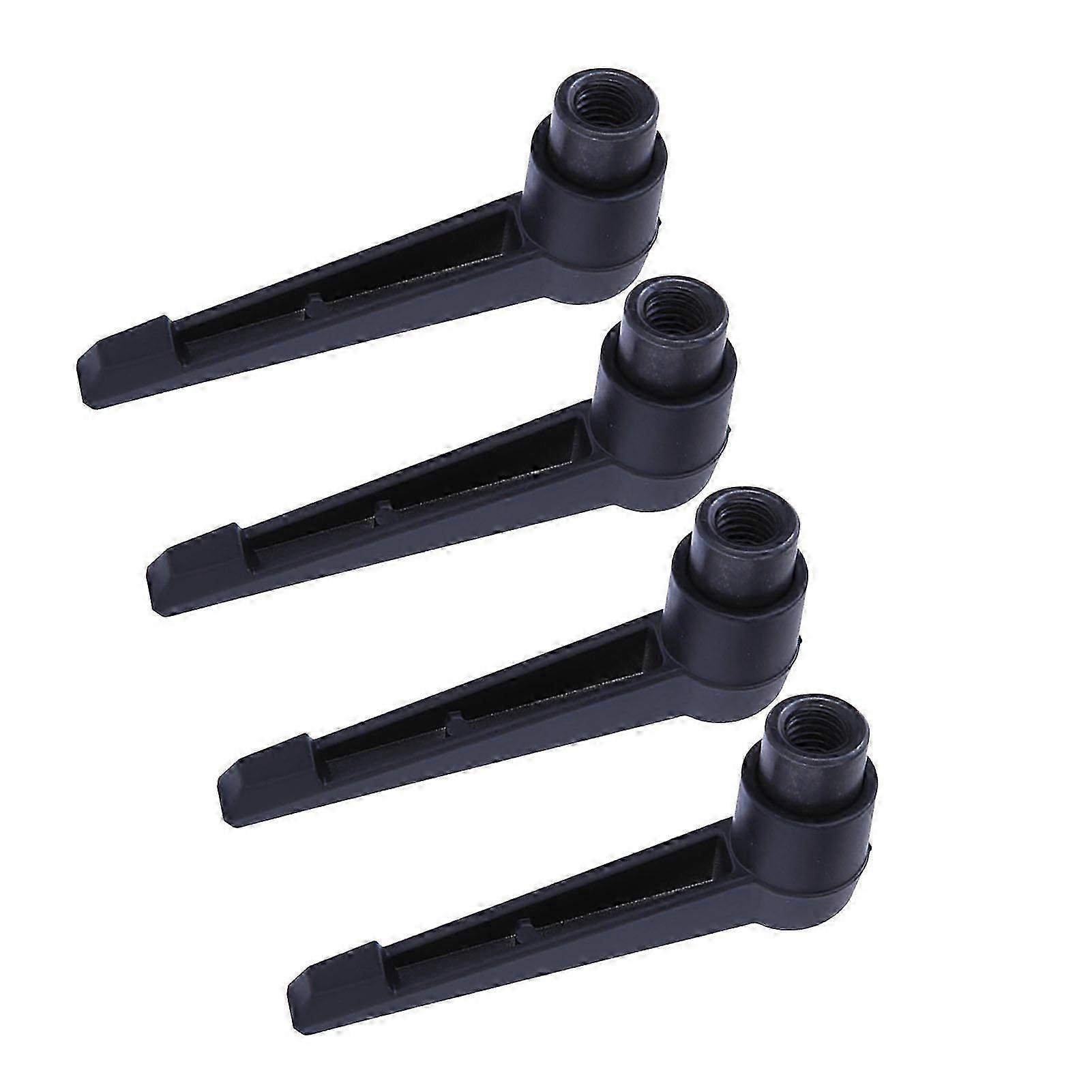 Adjustable Machine Handles 4PCS Stainless Steel M6 50mm Thread Black