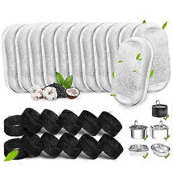 12 Pcs Carbon c for Water Fountain Replacement Filters for Pet Water Drinking Fountain