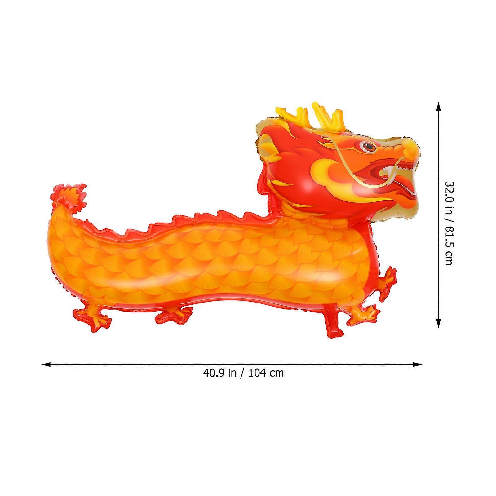 Ballon Dragon Année du Dragon Orange