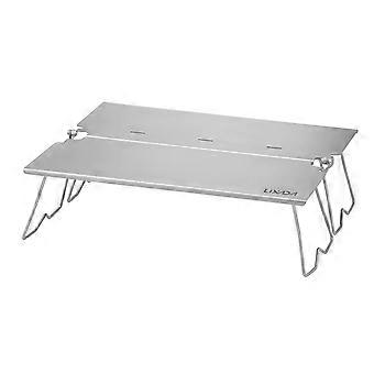 Foldable Camping Table Lightweight Ti BBQ Foldable Campfire Grill Table Perfect Outdoor Adventure Companion for Picnics Backpacking and Camping