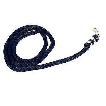 Longierleine für Pferde, 2 m, Marineblau, strapazierfähiges PP-Trainingsseil