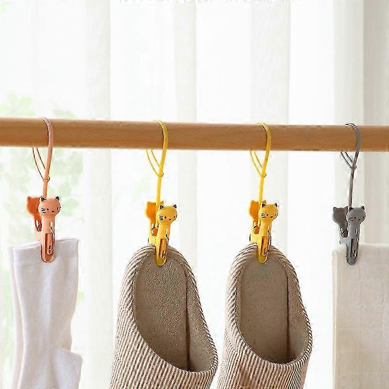 Cat-Shaped Windproof Laundry Clips