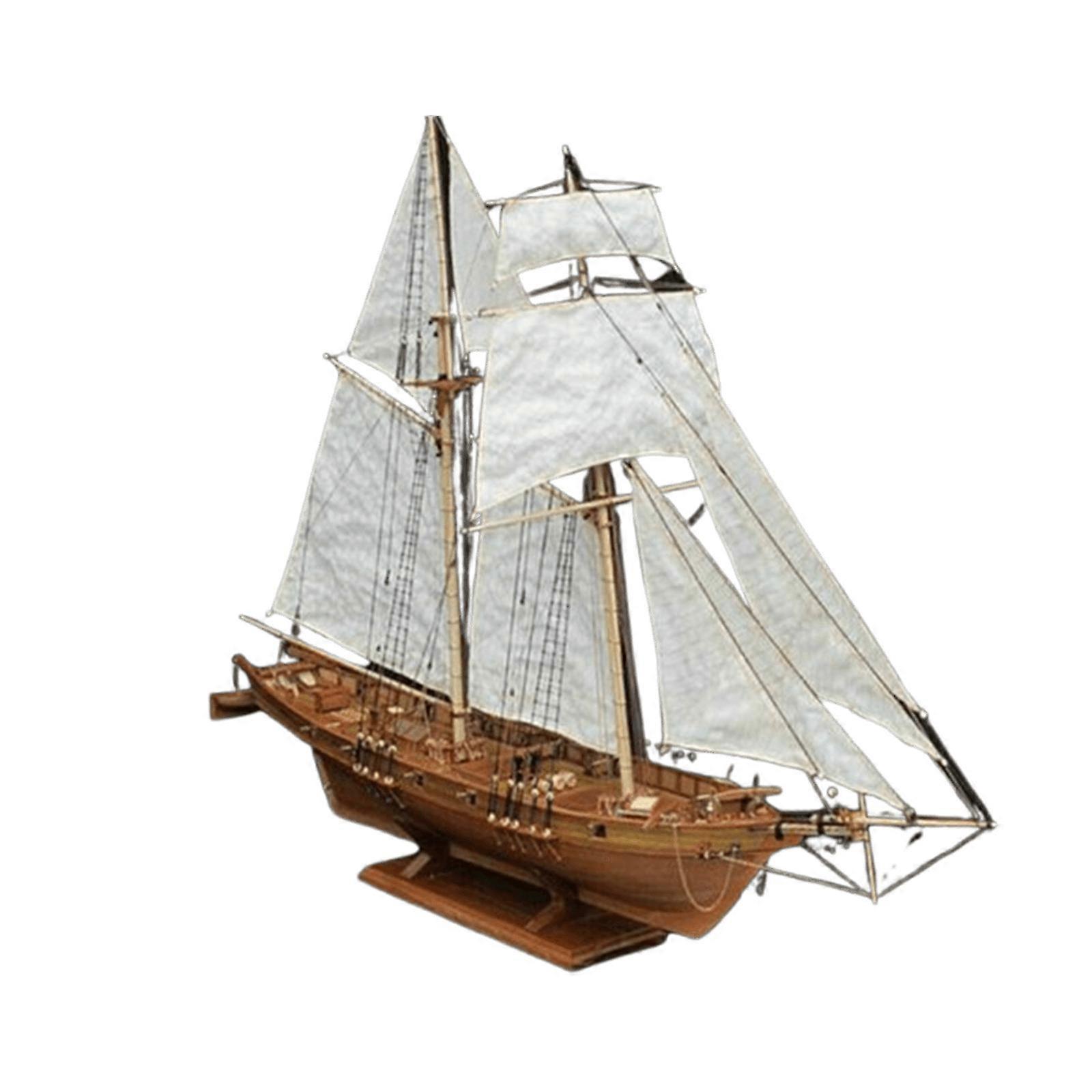 Handcrafted Wooden Sailboat Assembly Kit
