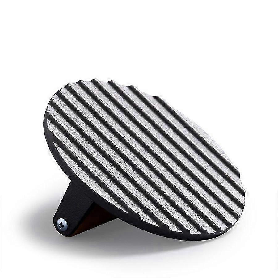 17cm Cast Iron Meat Press Ribbed
