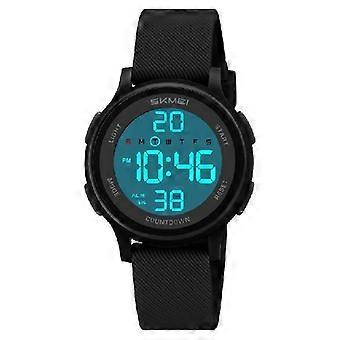 SKMEI 2427 Kinder-Sportuhr, wasserdicht, mit großem Digitalzifferblatt, farbenfrohem Silikonarmband und hochwertigem Digitaluhrwerk