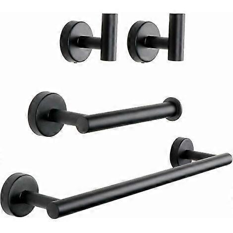 4-piece bathroom hardware set, matte black bathroom, from