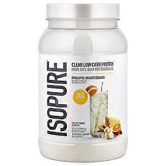 Isopure, Clear Low Carb Protein Powder,  Pineapple Orange Banana, 1.98 lb (900 g)
