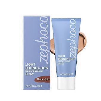 Light Foundation in Ivory/Dark Skin,60G-Enhance Radiant Glow,Creates a Natural and Flawless Look,Makeup Foundation for All Skin Types_yzad