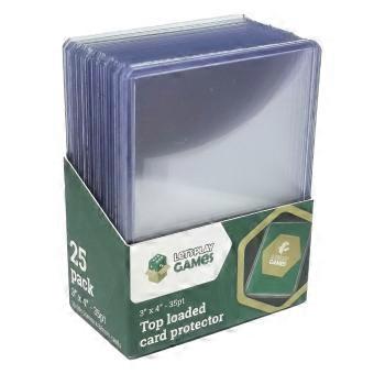 35PT LPG Top Loaded Excellent Quality Extra Clear Card Protector 3x4" 25pcs