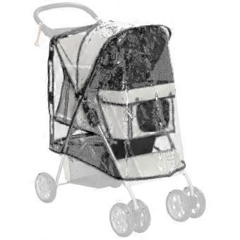 Dog Stroller Rain Cover with Rear Entry, Protective Cover for PawHut Dog Strollers FC10_jyw3