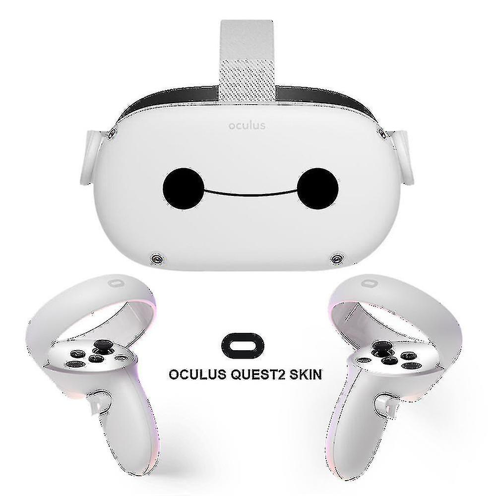 ل Oculus Quest 2 Vr نظارات تحكم الكرتون الجلد ملصقات ملصقات غطاء الغطاء