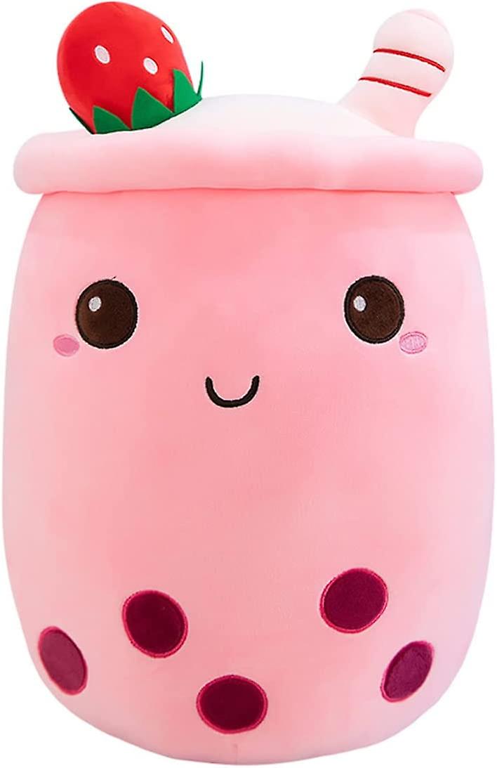 Brinquedo de Pelúcia Boba Tea de 9,8 Polegadas Marrom Pérola Leite Chá Bolha Travesseiro de Pelúcia Almofada de Abraço Macio para Casa (Marrom, 9,8 polegadas)