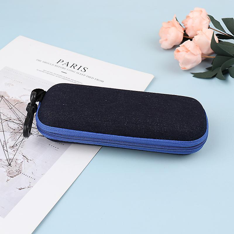 Lunettes Hard Case Box Sunglass Protector Travel Hard Eyeglass Zipper avec clip