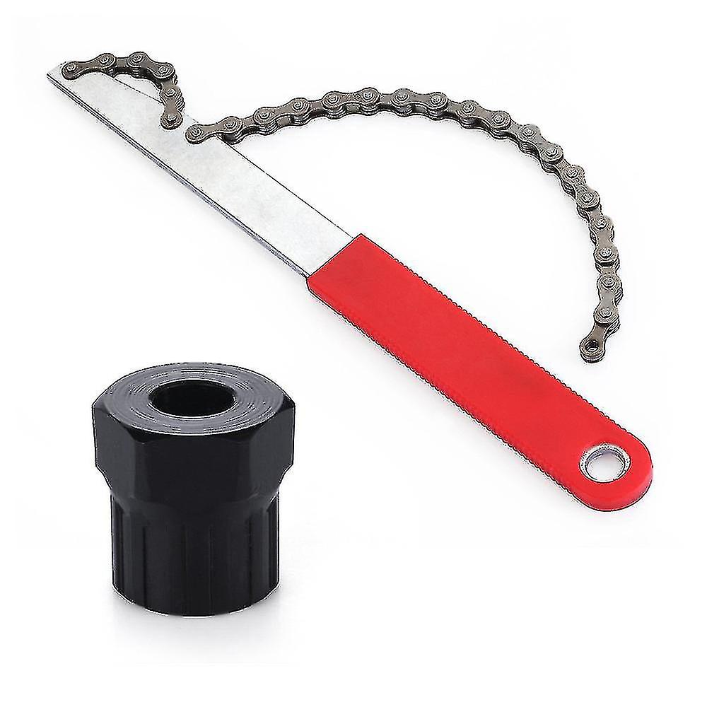 High Quality Bicycle Freewheel Disassembly Wrench Chain Whip Cassette Sprocket Remover Tool Chain Wrench Portable #YJ