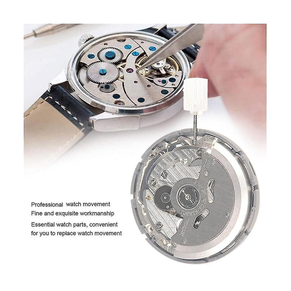 Nh36/nh36a Movement+steel Stem+week Dial+calendar Dial+check Rod Kit High Accuracy Automatic Mechan