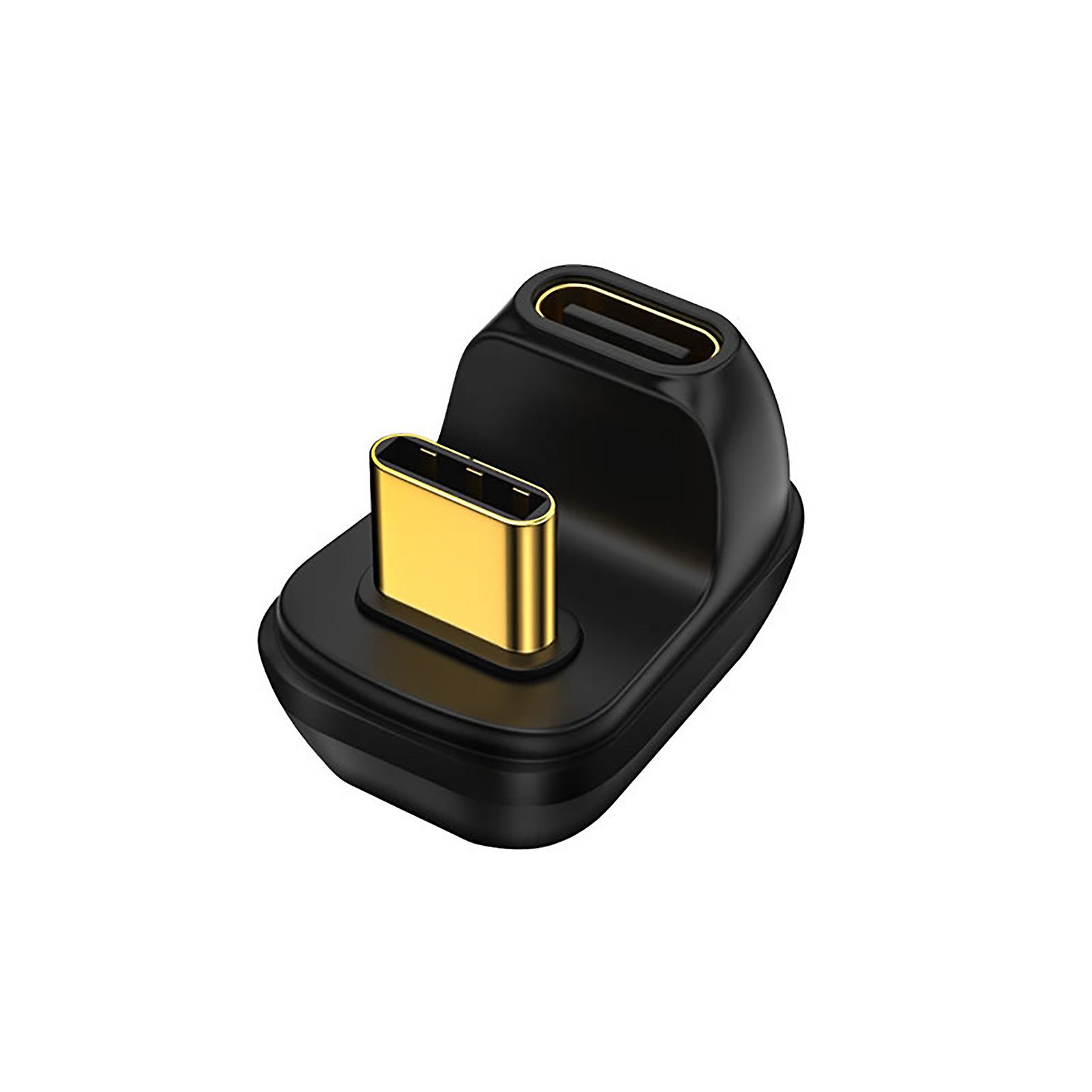 Type-C Adapter Portable High Speed U-shaped Angled/90 Degree Right Angle USB 3.1 Type-C Male to Female OTG Converter Connector for Mobile Phone 