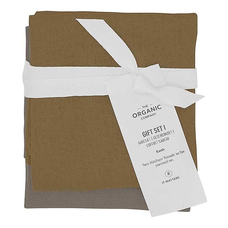 Organic Kitchen Towels Gift Set - Earth Set