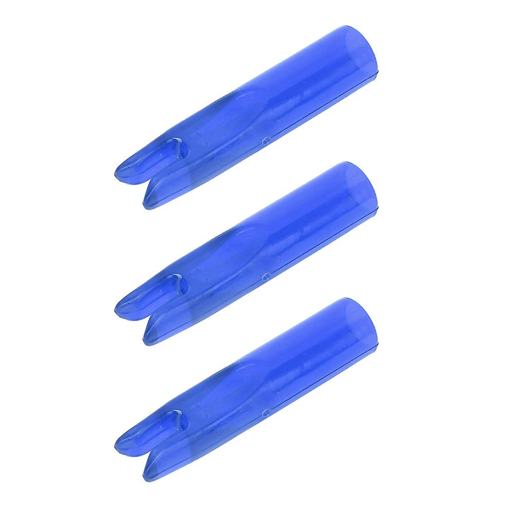 50Pcs Portable Plastic Plastic Arrow Nock Insert Tail Archery Accessory for 6mm Shaftmentblue