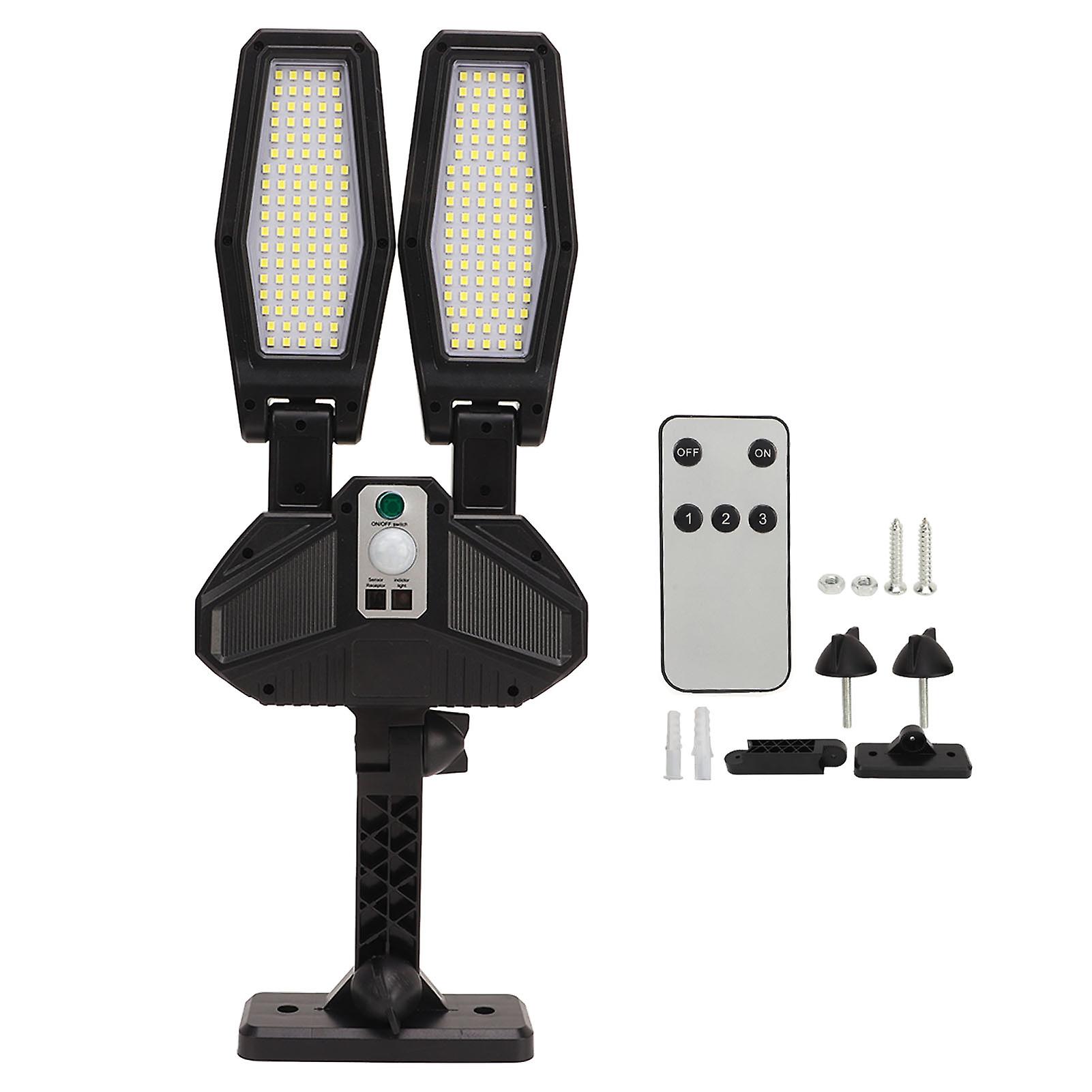 5W Solar-Powered Outdoor Street Lights with Motion Sensor & 200 LEDs