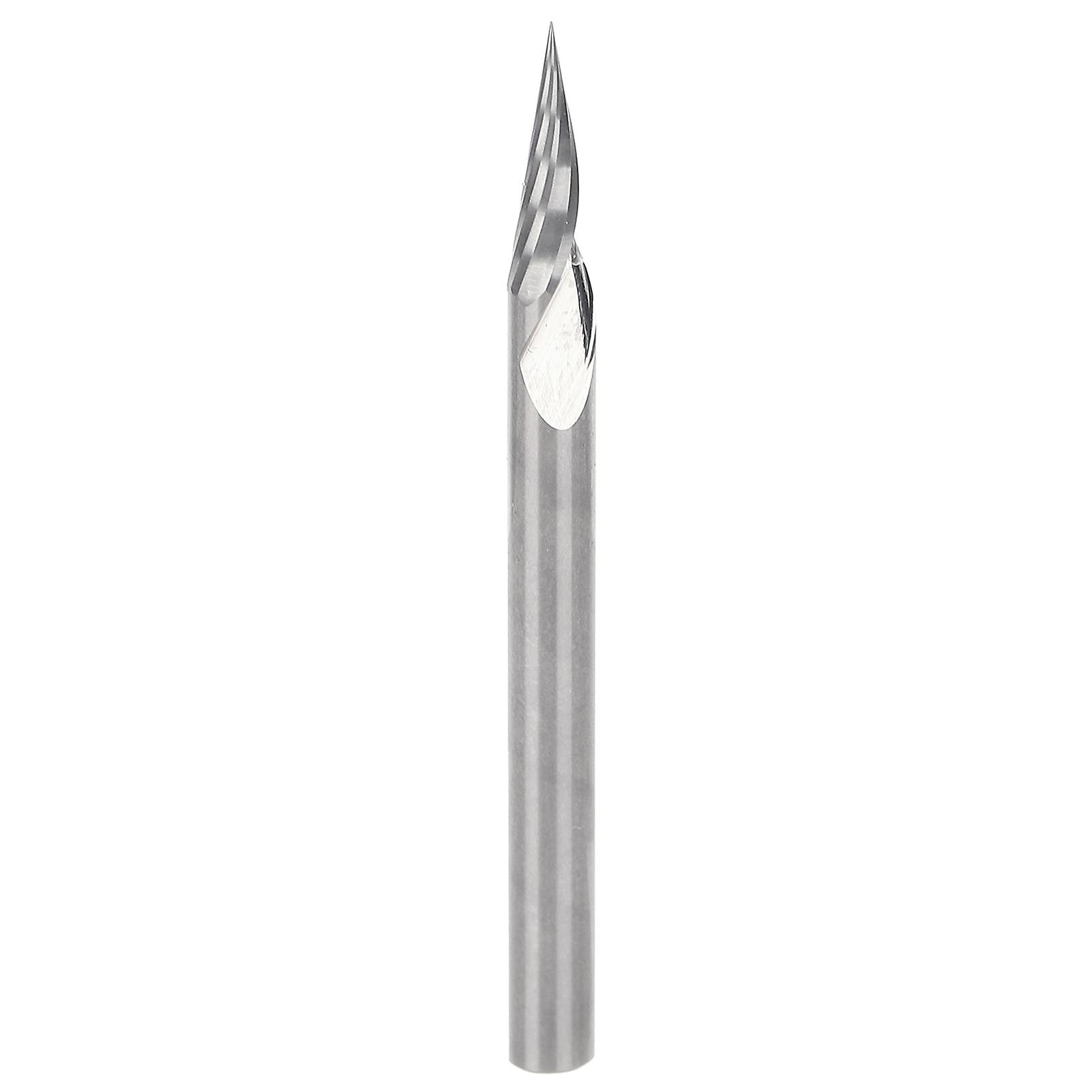 Engraving Cutter, Pointed Drill Bit, Shank Milling Cutter, Wood Carving Tool, 3.175 x 20° x 0.1 x 40 L