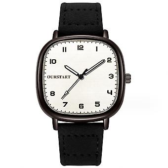 Fashion Business Wrist Watch Solid Color Sport Velvet Belt Quartz Watch for Boy Girls Birthday Gift