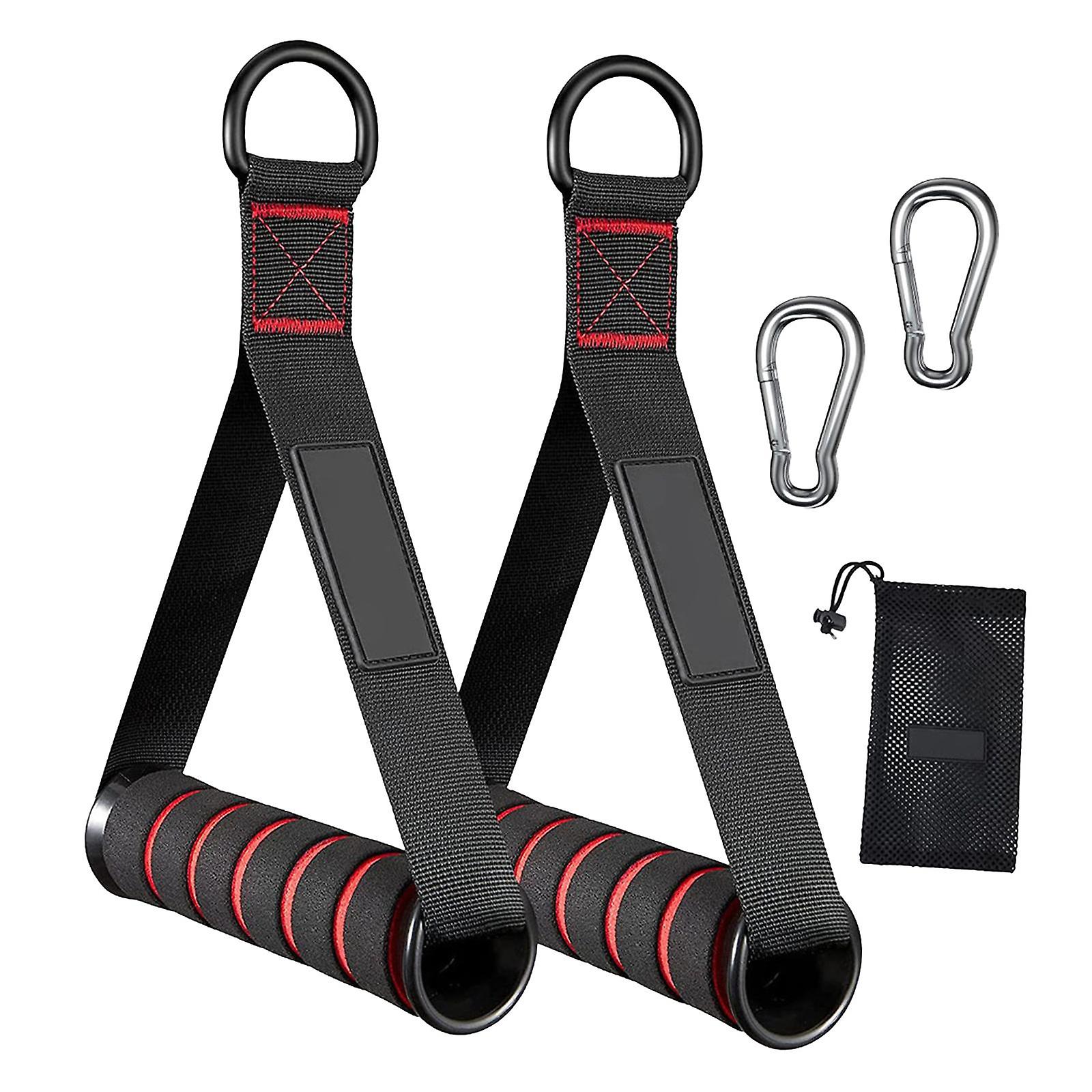 2Pcs Exercise Handles Resistance Band Handle Only Working Out Handles Grip Attachments for Pulley System Home Gym