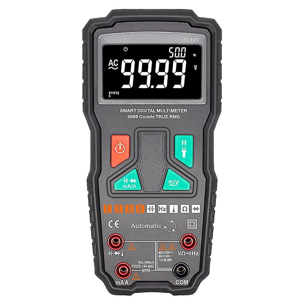 High Precision Smart Multimeter Digital Handheld Automatic Ac Dc Voltage Current Meter Multifunctional Voltmeter Ammeter With Flashlight